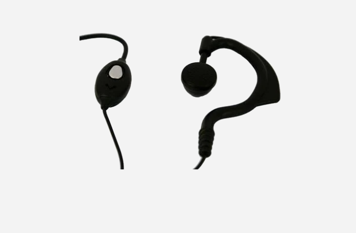 Zartek ZA-748 Single Pin Earphone – In-Line PTT Microphone