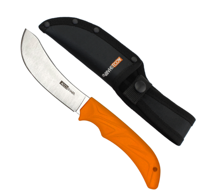 AccuSharp Butcher Knife – 4" Stainless Steel with Black Sheath