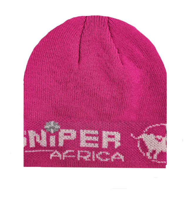 Sniper Africa Ladies Beanie – Safari / Cerise Pink