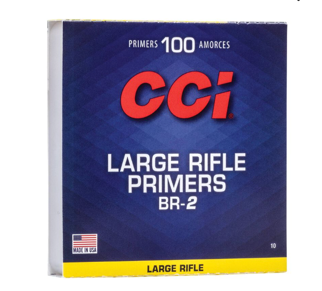 CCI Bench Rest Large Rifle Primers (BR-2) (100 Pack)