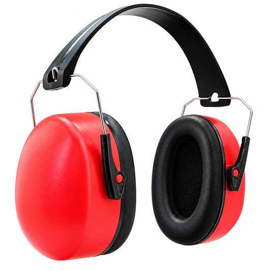 Side view of WJ32 ear defenders with cushioned ear cups