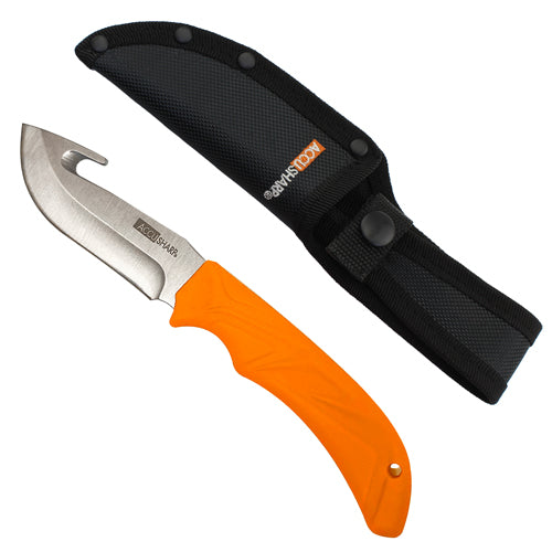 AccuSharp Gut-Hook Knife – Stainless Steel with Sheath