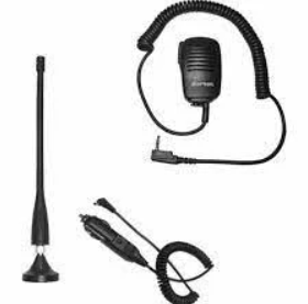 Zartek ZA-748 Car External Antenna Kit – Magnetic Mount, Speaker Mic, Vehicle Charger