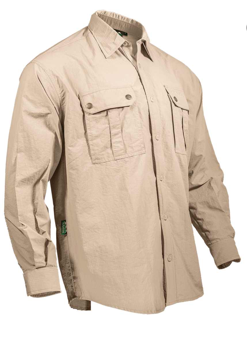 Ridgeline Quick Dry Long Sleeve Shirt – Stone