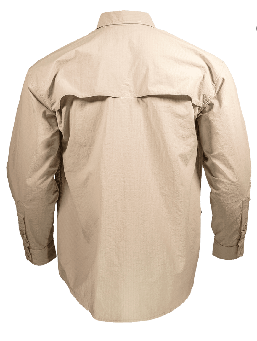 Ridgeline Quick Dry Long Sleeve Shirt – Stone