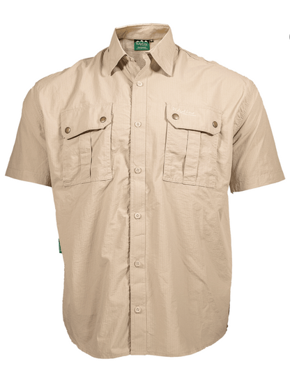 Ridgeline Quick Dry Short Sleeve Shirt – Stone