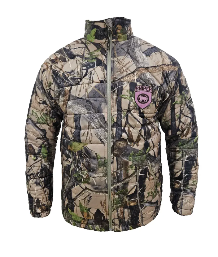 Sniper Africa Ladies Puffer Jacket Camouflage – 3D