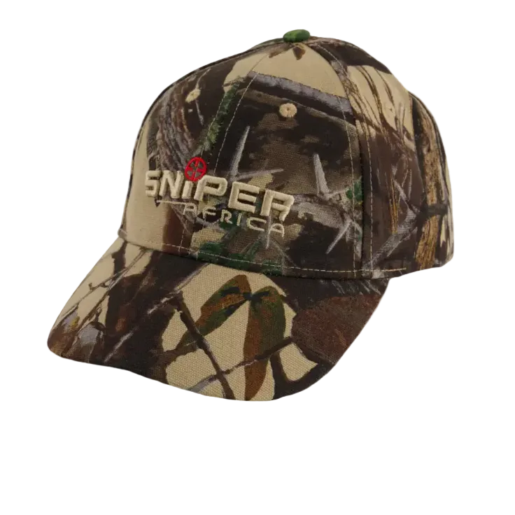 Sniper Africa Men's Cap – Embroidered Peak 3D