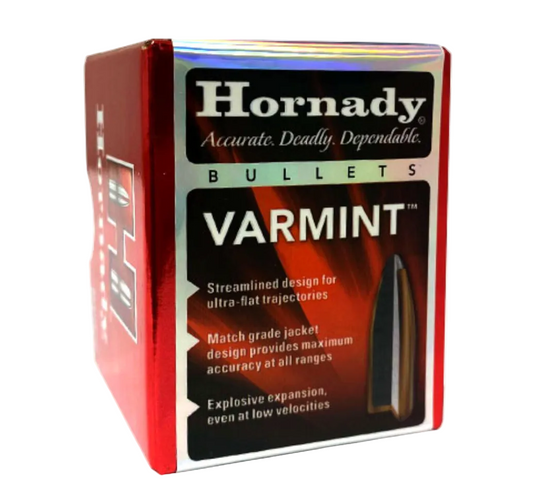 Hornady .224 Cal 60gr Soft Point Bullets (100 Pack)