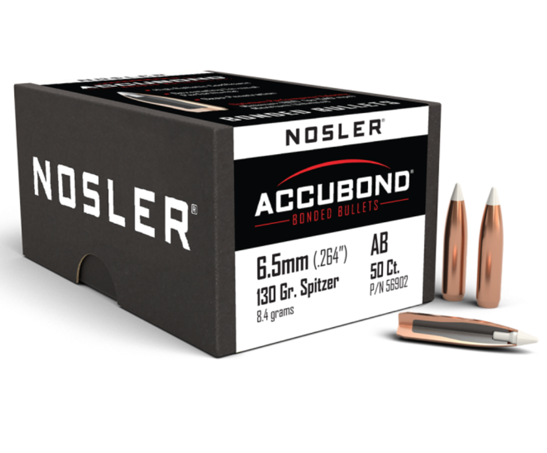 Nosler AccuBond® 6.5mm 130gr Bullets (50 Pack)