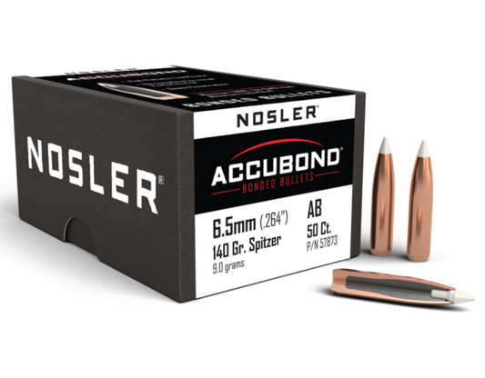 Nosler AccuBond® 6.5mm 140gr Bullets (50 Pack)