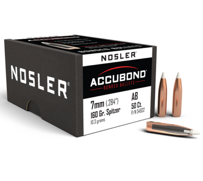 Nosler AccuBond® 7mm 160gr Bullets (50 Pack)