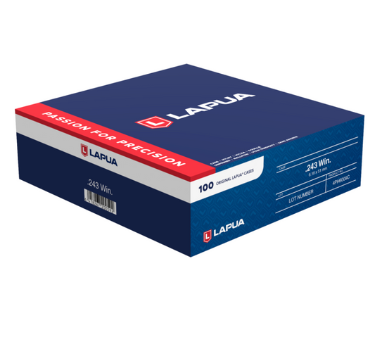 Lapua .243 Winchester Brass Cases (100 Pack)
