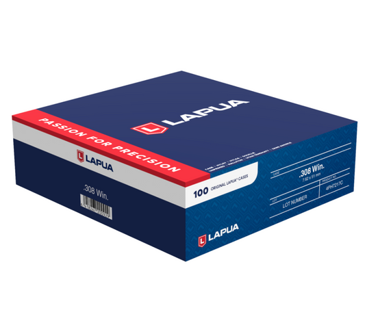 Lapua .308 Winchester Brass Cases (100 Pack)