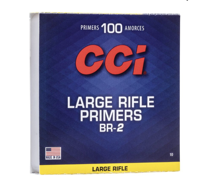 CCI Bench Rest Large Rifle Primers (BR-2) (100 Pack)
