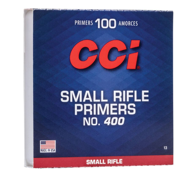 CCI Small Rifle Primers No. 400 (100 Pack)