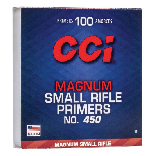 CCI Small Magnum Rifle Primers No. 450 (100 Pack)