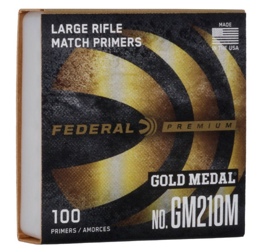 Federal Gold Medal Large Rifle Match Primers (100 Pack)
