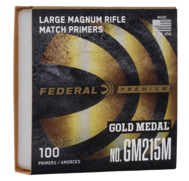 Federal Gold Medal Large Magnum Rifle Match Primers (100 Pack)