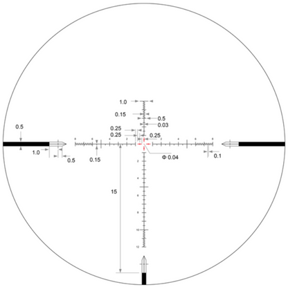 Arken EPL4 6-24×50 FFP MIL VHR Illuminated Reticle with Zero Stop – 30mm Tube