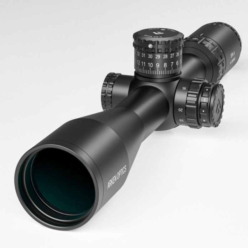 Arken EPL4 6-24×50 FFP MOA VHR Illuminated Reticle with Zero Stop – 30mm Tube