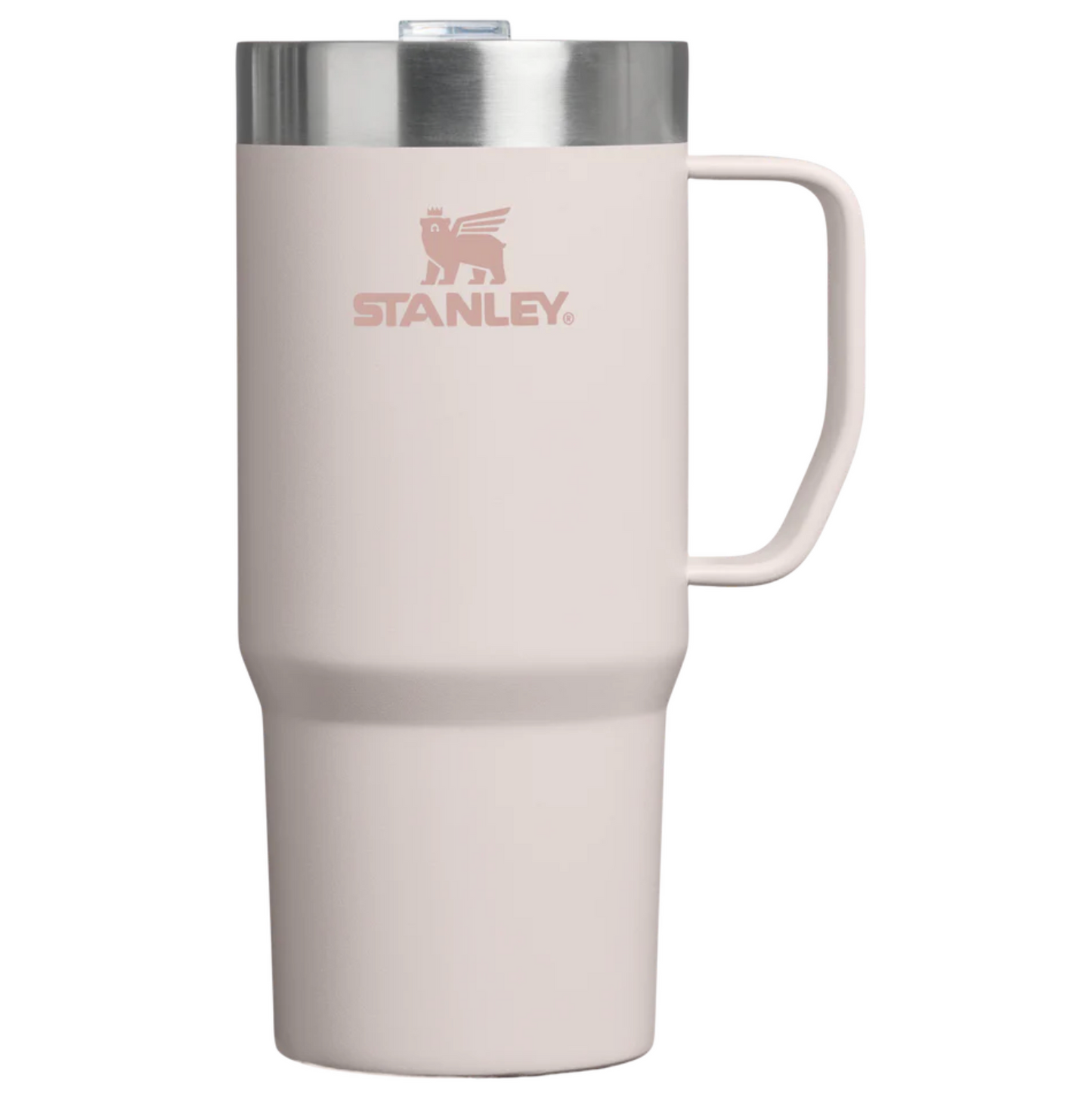 Stanley Everyday Suburban Mug 0.47L in Rose Quartz with handle and stainless steel lid