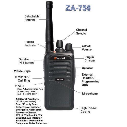 Zartek ZA-758 Two-Way Radio