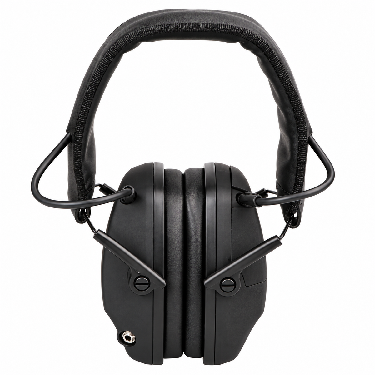 Side view of Tacband active electronic earmuffs with low-profile ear cups