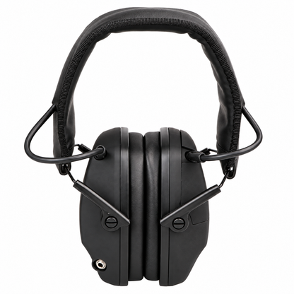 Side view of Tacband active electronic earmuffs with low-profile ear cups