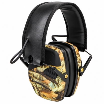Tacband active electronic shooting earmuffs in camouflage finish