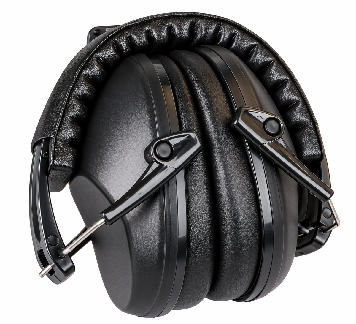 Tacband EMP03 shooting earmuffs folded for compact storage