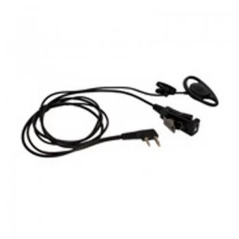 Zartek Heavy-Duty D-Cup Earpiece Headset with PTT Microphone