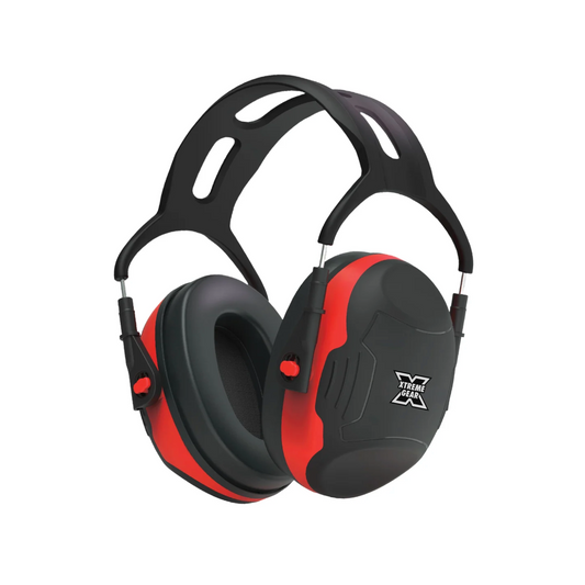 Xtreme Gear C07 red passive shooting earmuffs with 28 dB noise reduction rating